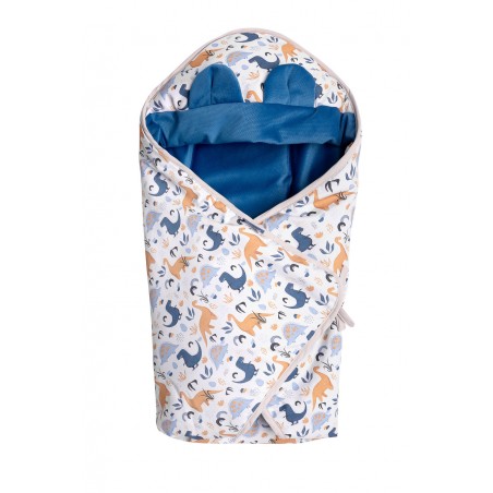 SENSILLO OTULACZ DO FOTELIKA VELVET DINOZAURY NIEBIESKI