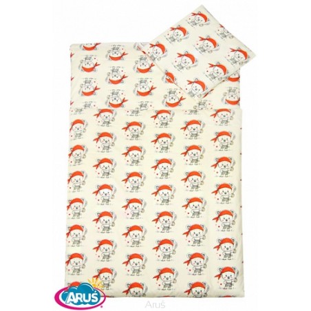 5 pościel do przedszkola 80*220 z workiem (miś pirat)