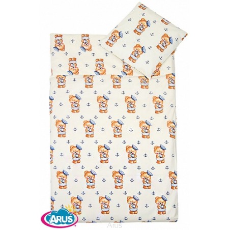 5 pościel do przedszkola 80*220 z workiem (miś marynarz)