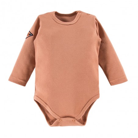 EEVI Body JUMP długi rękaw prążkowane beż