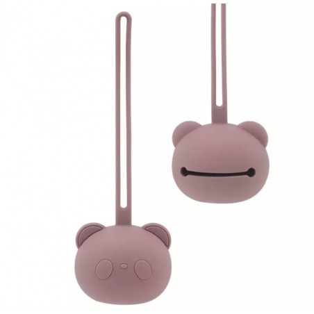Silikonowy pokrowiec / etui na smoczek Panda Pink