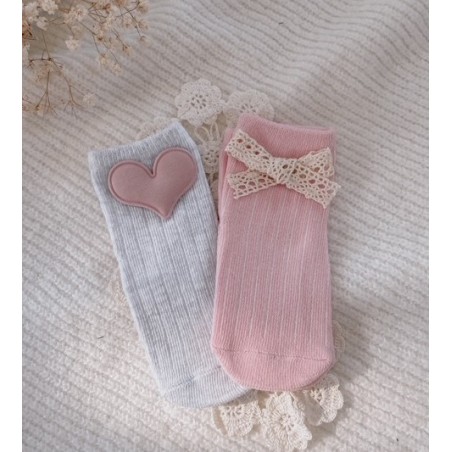 Zestaw 2 par skarpetek prążkowanych