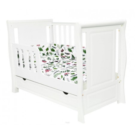 11 el.łóżeczko z szufladą/tapczanik MEGAN II materac pościel "Kokardka"