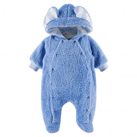 EEVI Kombinezon przejściowy dziecięcy niebieski uszka