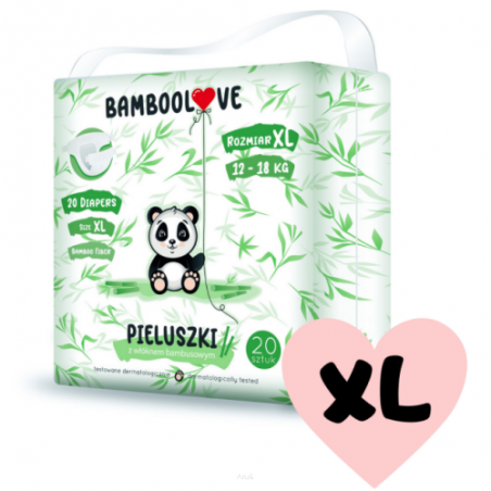 Bamboolove Pieluszki rozmiar XL (12-18 kg)
