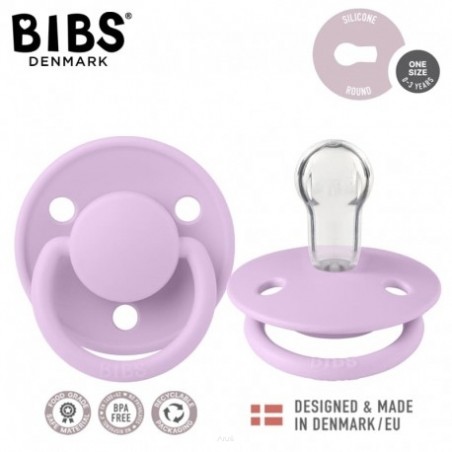 BIBS DE LUX VIOLET SKY ONE SIZE Smoczek uspokajający silikonowy