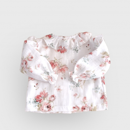 Koszula muślinowa Romantic z falbanką