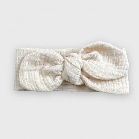 Opaska muślinowa by Arus Accessories waniliowy beż