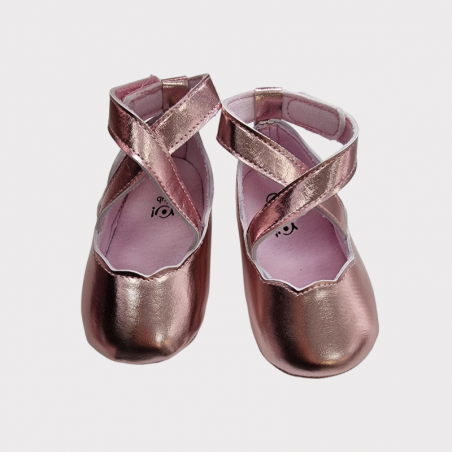 YO Buciki niemowlęce niechodki gładkie różowe