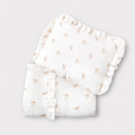 Komplet do wózka / kosza mojżesza/ kokonu z wypełnieniem Pastel Roses