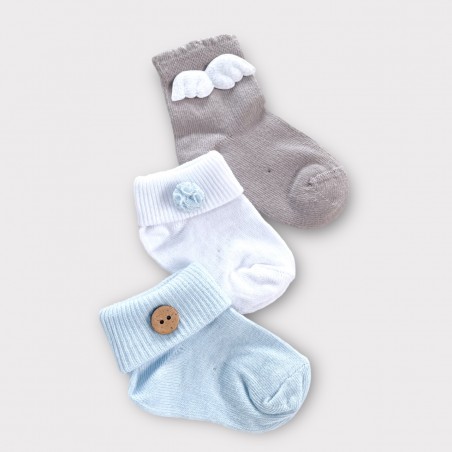 Zestaw 3 par skarpetek 0-3m Little Boy