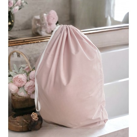 WOREK Z MOŻLIWOŚCIĄ PERSONALIZACJI NA POŚCIEL DO PRZEDSZKOLA pudrowy róż