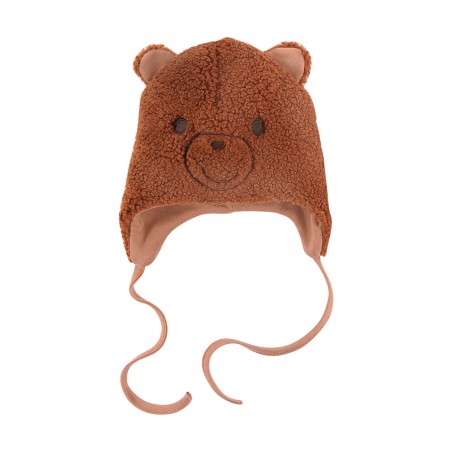 EEVI Czapka Cars&Bears baranek beż