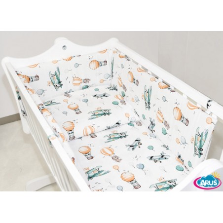 2 el. pościel do kołyski (lis w samolocie)