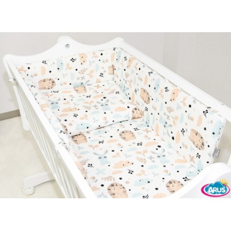 2 el. pościel do kołyski (jeżyki beżowe)
