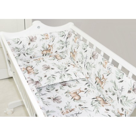 3 el. pościel do kołyski (popielata wiewiórka)