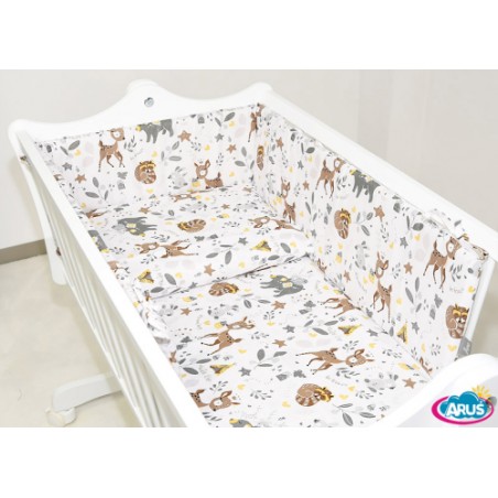 5 el. pościel do kołyski (sarenki beżowe)