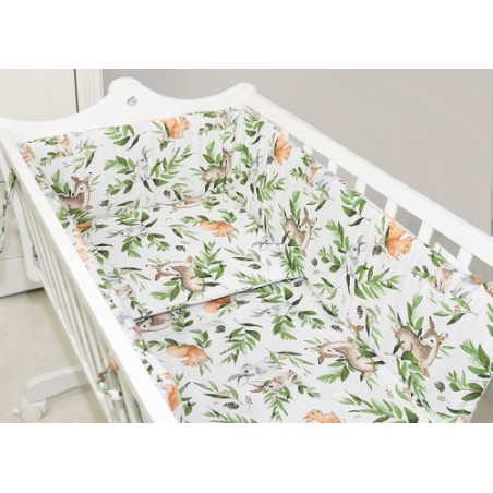 5 el. pościel do kołyski (ruda wiewiórka)
