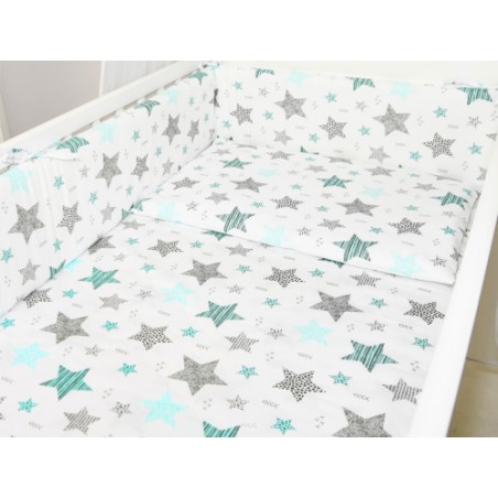 ARUŚ 2 el. pościel do łóżeczka 120*90 (149-gwiazdki mietowe)