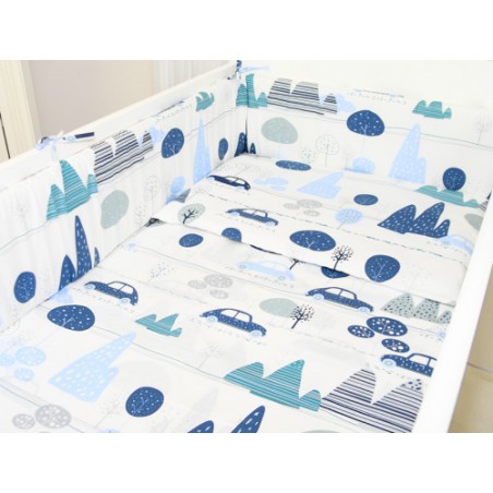 ARUŚ 2 el. pościel do łóżeczka 120*90 (158-samochody w górach)