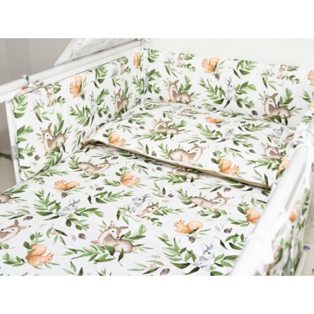 ARUŚ 2 el. pościel do łóżeczka 120*90 (169-ruda wiewiórka)