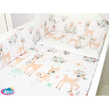 ARUŚ 3 el. pościel do łóżeczka 120*90 (151-sarenka bambi)