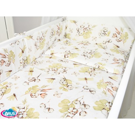 ARUŚ 3 el. pościel do łóżeczka 120*90 (153-kwiat bawełny)