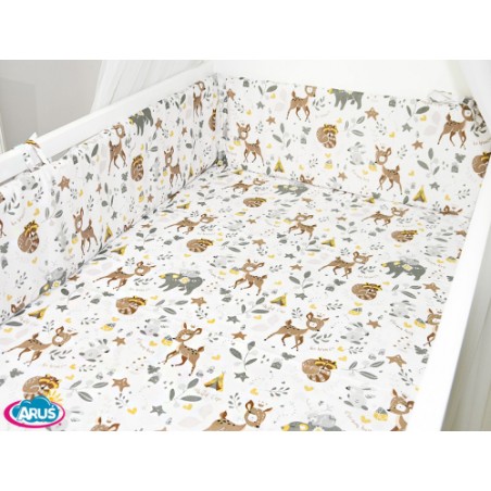 ARUŚ 3 el. pościel do łóżeczka 120*90 (164-sarenki beżowe)