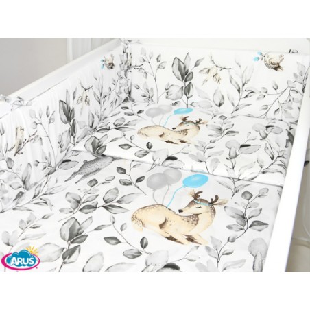 ARUŚ 3 el. pościel do łóżeczka 120*90 (165-sarenka popielata)