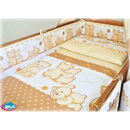 ARUŚ 5 el. pościel do łóżeczka 120*90 (9-bezowy teddy)