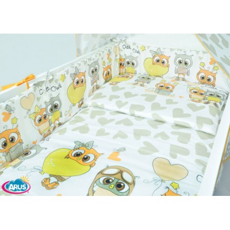ARUŚ 5 el. pościel do łóżeczka 120*90 (141-bezowe pilotki)