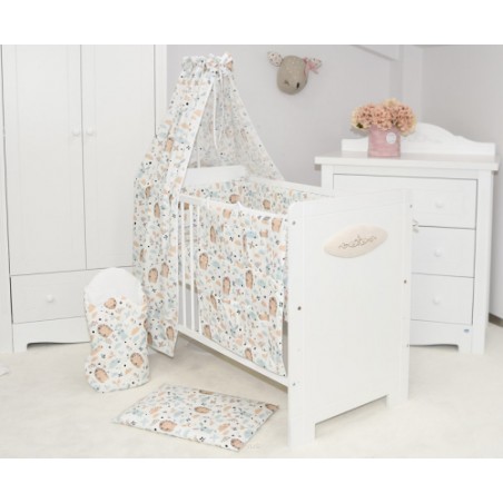 ARUŚ 4 el. pościel do łóżeczka 120*90 (145-jeżyki beżowe)