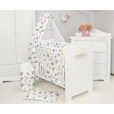 ARUŚ 4 el. pościel do łóżeczka 120*90 (152-lis w samolocie)