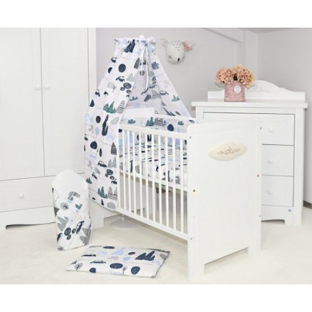 ARUŚ 4 el. pościel do łóżeczka 120*90 (158-samochody w górach)