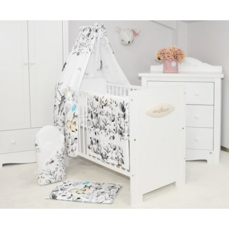 ARUŚ 4 el. pościel do łóżeczka 120*90 (165-sarenka popielata)