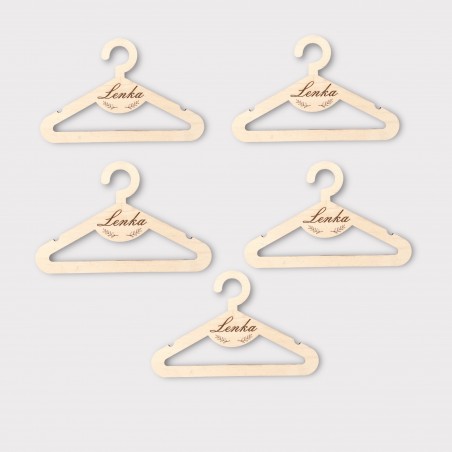 Zestaw 5 wieszaków personalizowanych gałązka
