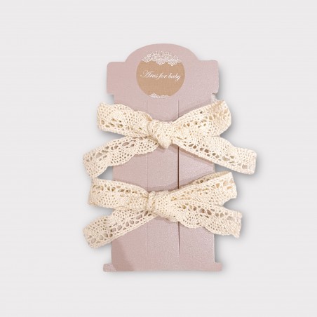 Zestaw koronkowych spinek vintage lace