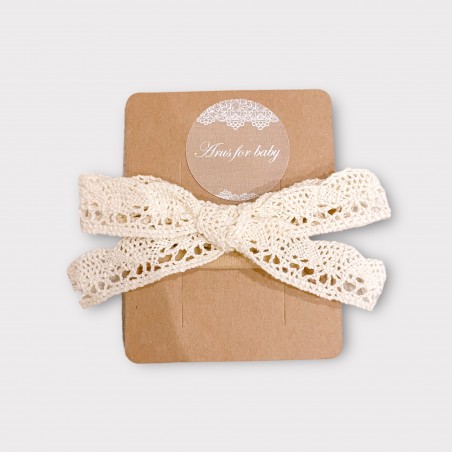 Opaska bezuciskowa z koronką vintage lace