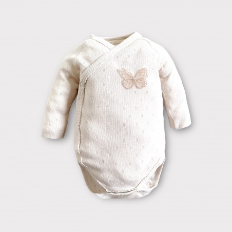 AŻUROWE BODY BUTTERFLY OF THE VALLEY Beżowe