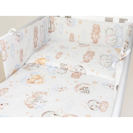 ARUŚ 3 el. pościel do łóżeczka 120*90 (176-żyrafa na chmurce)