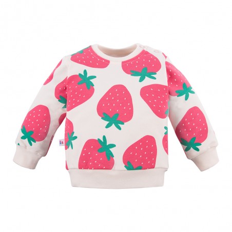 EEVI Bluza STRAWBERRY&LOVE ecru