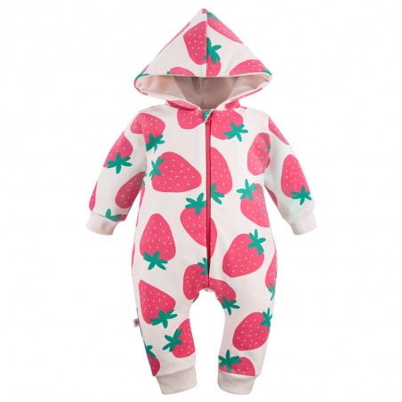 EEVI Kombinezon STRAWBERRY&LOVE dres ecru