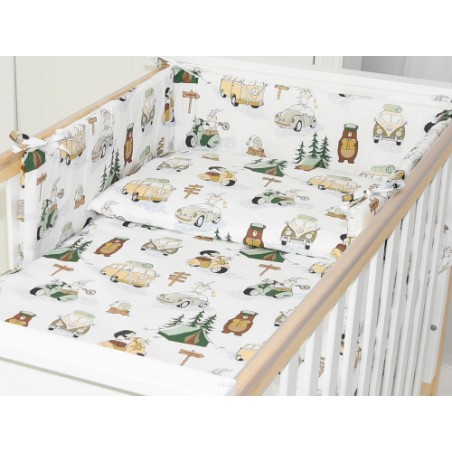 ARUŚ 3 el. pościel do łóżeczka 120*90 (183-kemping beżowy)