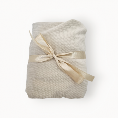 Prześcieradło na przewijak velvet beż