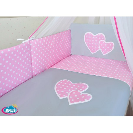 7 el.Pościel z aplikacją 120x90 "Grochy"