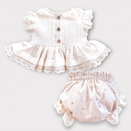 KOMPLET: TOP LATTE + BLOOMERSY TINKERBELL