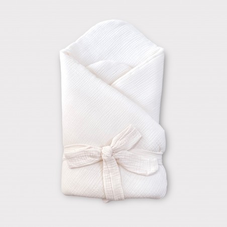 4W1 ROŻEK, OTULACZ, KOŁDERKA,MATA Z WYPEŁNIENIEM MUŚLIN LATTE