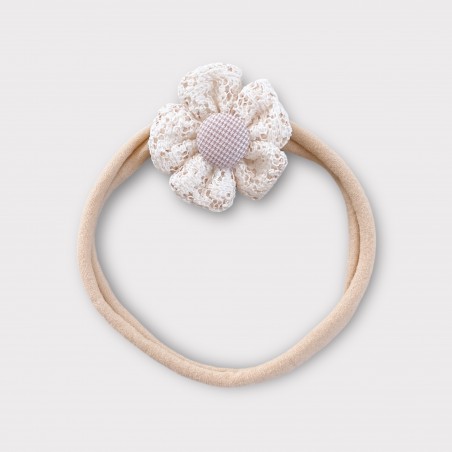 OPASKA BEZUCISKOWA z koronkowym kwiatuszkiem