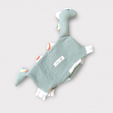 PRZYTULANKA MUŚLINOWA HANDMADE DINUŚ BOHO ZIELEŃ