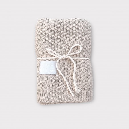 ARUŚ KOCYK BAMBUSOWO-BAWEŁNIANY beżowy